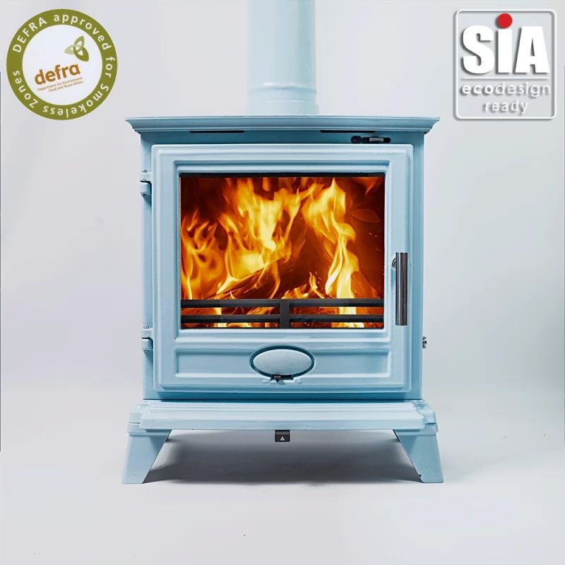 Blue Enamel Rock Landscape stove by Ecosy+