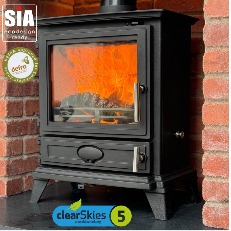 Dual Door Rock Landscape stove by Ecosy+